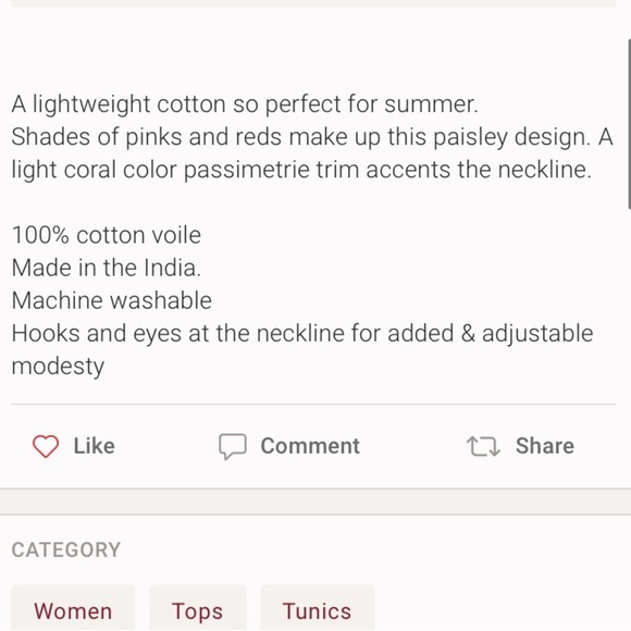 PERSIFOR Anona Studio Paisley Print Tunic - Picture 11 of 11